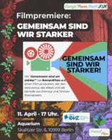 Poster zur Filmpremiere Gemeinsam sind wir stärker